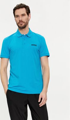 T-shirt męski na lato BOSS ze sklepu: MODIVO w kategorii: T-shirty męskie - zdjęcie WP-EBWP-BKLVO-LN0_0000303676933