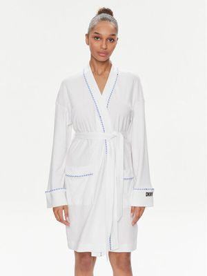 DKNY - Szlafrok damski zimowy ze sklepu: MODIVO w kategorii: Szlafroki damskie - zdjęcie WP-EBWP-BKLVO-LN0_0000303732295