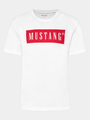 T-shirt męski na lato Mustang ze sklepu: MODIVO w kategorii: T-shirty męskie - zdjęcie WP-EBWP-BKLVO-LN0_0000303751265