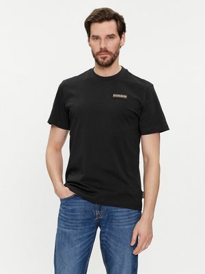 Napapijri - T-shirt męski wiosenny ze sklepu: MODIVO w kategorii: T-shirty męskie - zdjęcie WP-EBWP-BKLVO-LN0_0000303755744