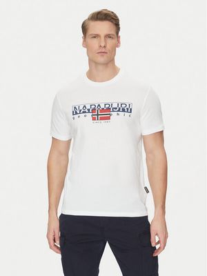 T-shirt męski Napapijri ze sklepu: MODIVO w kategorii: T-shirty męskie - zdjęcie WP-EBWP-BKLVO-LN0_0000303758325
