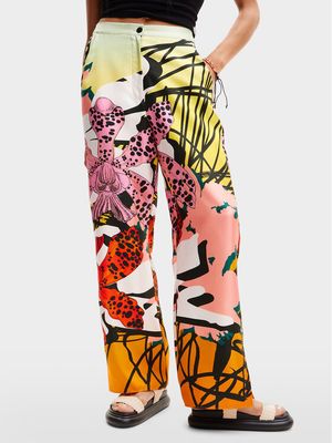 Spodnie damskie letnie Desigual ze sklepu: MODIVO w kategorii: Spodnie damskie - zdjęcie WP-EBWP-BKLVO-LN0_0000303778880