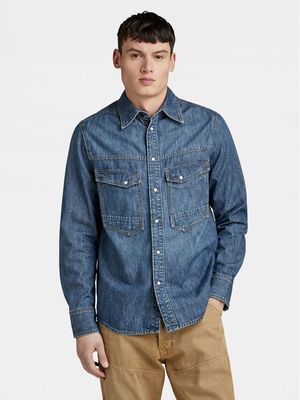 Koszula męska na jesień G-Star Raw ze sklepu: MODIVO w kategorii: Koszule męskie - zdjęcie WP-EBWP-BKLVO-LN0_0000303805012