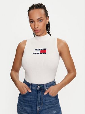 Bluzka damska młodzieżowa na wiosnę Tommy Jeans ze sklepu: MODIVO w kategorii: Bluzki damskie - zdjęcie WP-EBWP-BKLVO-LN0_0000303849511