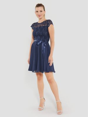 Sukienka letnia Swing ze sklepu: MODIVO w kategorii: Sukienki - zdjęcie WP-EBWP-BKLVO-LN0_0000303863821
