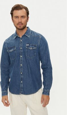 Koszula męska jesienna Guess Jeans ze sklepu: MODIVO w kategorii: Koszule męskie - zdjęcie WP-EBWP-BKLVO-LN0_0000303928278