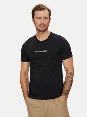 T-shirt męski młodzieżowy Guess Jeans ze sklepu: MODIVO w kategorii: T-shirty męskie - zdjęcie WP-EBWP-BKLVO-LN0_0000303929305