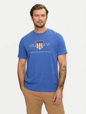 T-shirt męski Gant ze sklepu: MODIVO w kategorii: T-shirty męskie - zdjęcie WP-EBWP-BKLVO-LN0_0000304179150