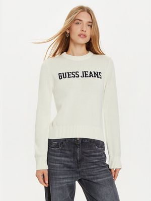 Guess Jeans - Sweter damski casualowy ze sklepu: MODIVO w kategorii: Swetry damskie - zdjęcie WP-EBWP-BKLVO-LN0_0000304222276