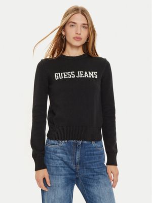 Guess Jeans - Sweter damski zimowy ze sklepu: MODIVO w kategorii: Swetry damskie - zdjęcie WP-EBWP-BKLVO-LN0_0000304222313