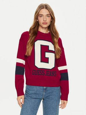 Sweter damski casual Guess Jeans ze sklepu: MODIVO w kategorii: Swetry damskie - zdjęcie WP-EBWP-BKLVO-LN0_0000304222337