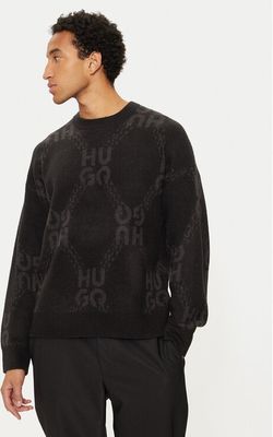 Sweter męski z nadrukami HUGO ze sklepu: MODIVO w kategorii: Swetry męskie - zdjęcie WP-EBWP-BKLVO-LN0_0000304237133