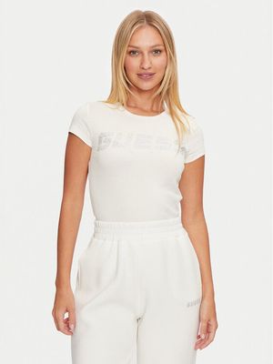 Bluzka damska casual na wiosnę Guess ze sklepu: MODIVO w kategorii: Bluzki damskie - zdjęcie WP-EBWP-BKLVO-LN0_0000304246333