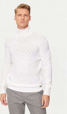 Sweter męski na wiosnę Karl Lagerfeld ze sklepu: MODIVO w kategorii: Swetry męskie - zdjęcie WP-EBWP-BKLVO-LN0_0000304305801