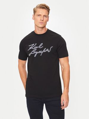 Karl Lagerfeld - T-shirt męski na lato ze sklepu: MODIVO w kategorii: T-shirty męskie - zdjęcie WP-EBWP-BKLVO-LN0_0000304307430
