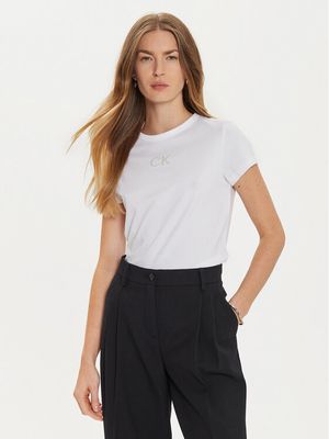 Bluzka damska na wiosnę Calvin Klein ze sklepu: MODIVO w kategorii: Bluzki damskie - zdjęcie WP-EBWP-BKLVO-LN0_0000304402593