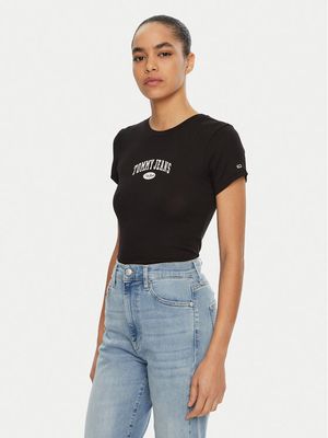 Bluzka damska na lato Tommy Jeans ze sklepu: MODIVO w kategorii: Bluzki damskie - zdjęcie WP-EBWP-BKLVO-LN0_0000304405570