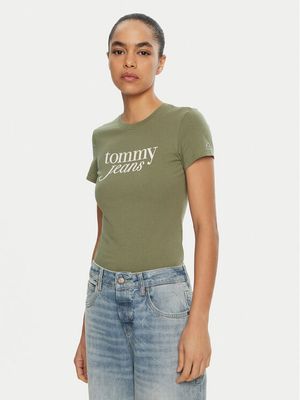 Bluzka damska na lato Tommy Jeans ze sklepu: MODIVO w kategorii: Bluzki damskie - zdjęcie WP-EBWP-BKLVO-LN0_0000304405679