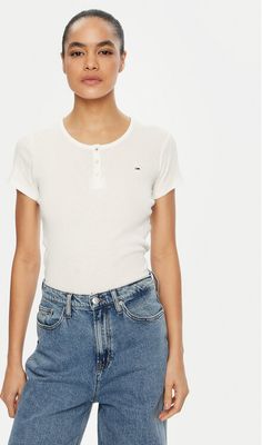 Tommy Jeans - Bluzka damska zimowa ze sklepu: MODIVO w kategorii: Bluzki damskie - zdjęcie WP-EBWP-BKLVO-LN0_0000304406256