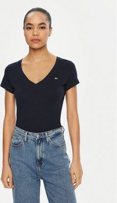 Bluzka damska wiosenna Tommy Jeans ze sklepu: MODIVO w kategorii: Bluzki damskie - zdjęcie WP-EBWP-BKLVO-LN0_0000304407246