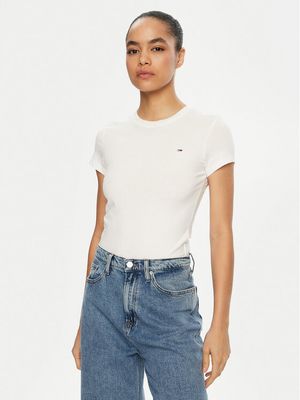 Bluzka damska na wiosnę Tommy Jeans ze sklepu: MODIVO w kategorii: Bluzki damskie - zdjęcie WP-EBWP-BKLVO-LN0_0000304407345