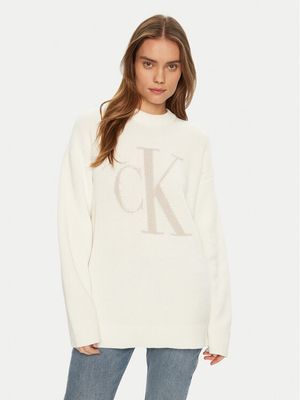 Calvin Klein Jeans - Sweter damski casualowy ze sklepu: MODIVO w kategorii: Swetry damskie - zdjęcie WP-EBWP-BKLVO-LN0_0000304412844