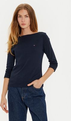 Bluzka damska na zimę Tommy Hilfiger ze sklepu: MODIVO w kategorii: Bluzki damskie - zdjęcie WP-EBWP-BKLVO-LN0_0000304429408