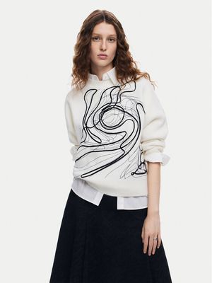 Sweter damski Desigual ze sklepu: MODIVO w kategorii: Swetry damskie - zdjęcie WP-EBWP-BKLVO-LN0_0000304477638