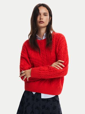 Sweter damski Desigual ze sklepu: MODIVO w kategorii: Swetry damskie - zdjęcie WP-EBWP-BKLVO-LN0_0000304477713