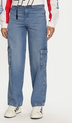 Jeansy damskie casualowe Wrangler ze sklepu: MODIVO w kategorii: Jeansy damskie - zdjęcie WP-EBWP-BKLVO-LN0_0000304551840