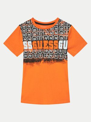 T-shirt chłopięce na lato na wiosnę Guess ze sklepu: MODIVO w kategorii: T-shirty chłopięce - zdjęcie WP-EBWP-BKLVO-LN0_0000304576126