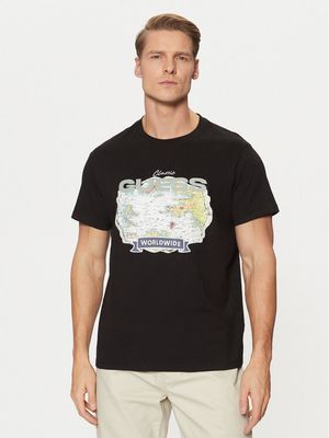 T-shirt męski na lato Guess ze sklepu: MODIVO w kategorii: T-shirty męskie - zdjęcie WP-EBWP-BKLVO-LN0_0000304582714