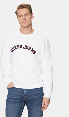 Bluza męska na lato Guess Jeans ze sklepu: MODIVO w kategorii: Bluzy męskie - zdjęcie WP-EBWP-BKLVO-LN0_0000304584282