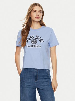 Bluzka damska młodzieżowa Guess Jeans ze sklepu: MODIVO w kategorii: Bluzki damskie - zdjęcie WP-EBWP-BKLVO-LN0_0000304595486