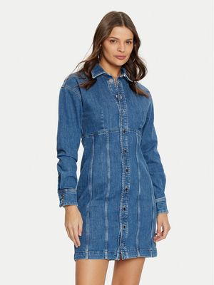 Guess - Sukienka na wiosnę ze sklepu: MODIVO w kategorii: Sukienki - zdjęcie WP-EBWP-BKLVO-LN0_0000304596599