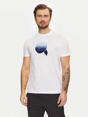 T-shirt męski na lato Karl Lagerfeld ze sklepu: MODIVO w kategorii: T-shirty męskie - zdjęcie WP-EBWP-BKLVO-LN0_0000304613272
