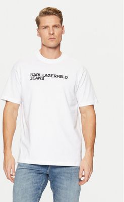 T-shirt męski na lato Karl Lagerfeld Jeans ze sklepu: MODIVO w kategorii: T-shirty męskie - zdjęcie WP-EBWP-BKLVO-LN0_0000304613838
