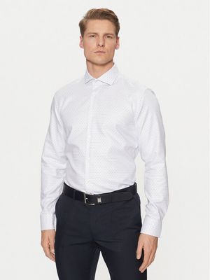 BOSS - Koszula męska elegancka wiosenna ze sklepu: MODIVO w kategorii: Koszule męskie - zdjęcie WP-EBWP-BKLVO-LN0_0000304632983