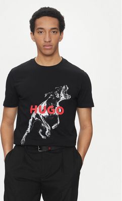 T-shirt męski młodzieżowy HUGO ze sklepu: MODIVO w kategorii: T-shirty męskie - zdjęcie WP-EBWP-BKLVO-LN0_0000304637674