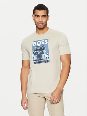 T-shirt męski młodzieżowy klasyczny BOSS ze sklepu: MODIVO w kategorii: T-shirty męskie - zdjęcie WP-EBWP-BKLVO-LN0_0000304638763