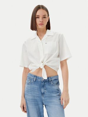 Tommy Jeans - Koszula damska wiosenna ze sklepu: MODIVO w kategorii: Koszule damskie - zdjęcie WP-EBWP-BKLVO-LN0_0000304640360
