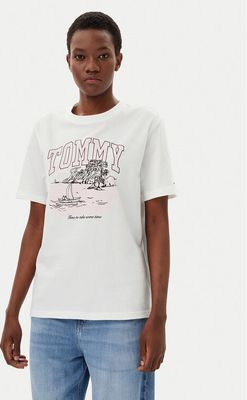 Bluzka damska Tommy Jeans ze sklepu: MODIVO w kategorii: Bluzki damskie - zdjęcie WP-EBWP-BKLVO-LN0_0000304641039