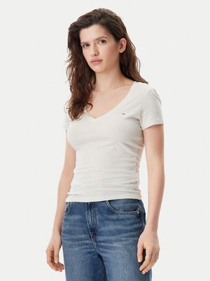 Bluzka damska wiosenna Tommy Jeans ze sklepu: MODIVO w kategorii: Bluzki damskie - zdjęcie WP-EBWP-BKLVO-LN0_0000304642913
