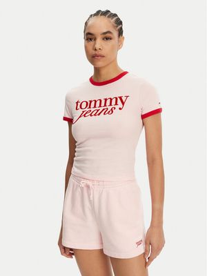 Bluzka damska letnia Tommy Jeans ze sklepu: MODIVO w kategorii: Bluzki damskie - zdjęcie WP-EBWP-BKLVO-LN0_0000304644733