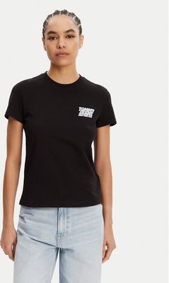 Bluzka damska na lato Tommy Jeans ze sklepu: MODIVO w kategorii: Bluzki damskie - zdjęcie WP-EBWP-BKLVO-LN0_0000304644764