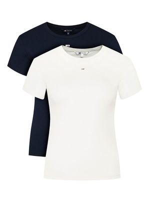 Bluzka damska na lato Tommy Jeans ze sklepu: MODIVO w kategorii: Bluzki damskie - zdjęcie WP-EBWP-BKLVO-LN0_0000304644825