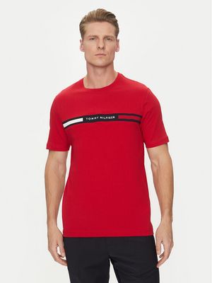 Tommy Hilfiger - T-shirt męski klasyczny ze sklepu: MODIVO w kategorii: T-shirty męskie - zdjęcie WP-EBWP-BKLVO-LN0_0000304650451