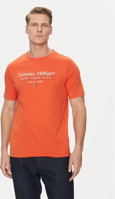 Tommy Hilfiger - T-shirt męski w stylu klasycznym ze sklepu: MODIVO w kategorii: T-shirty męskie - zdjęcie WP-EBWP-BKLVO-LN0_0000304653551