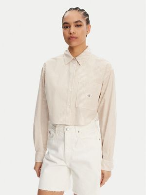 Koszula damska elegancka Calvin Klein Jeans ze sklepu: MODIVO w kategorii: Koszule damskie - zdjęcie WP-EBWP-BKLVO-LN0_0000304655548
