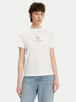 Bluzka damska w stylu młodzieżowym Calvin Klein Jeans ze sklepu: MODIVO w kategorii: Bluzki damskie - zdjęcie WP-EBWP-BKLVO-LN0_0000304655623